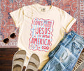 Loves Jesus and America Too Women's Tee