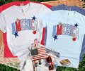 America Patchwork Kids Tee