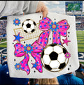 Soccer Ball Bows & Flowers Kids Tee