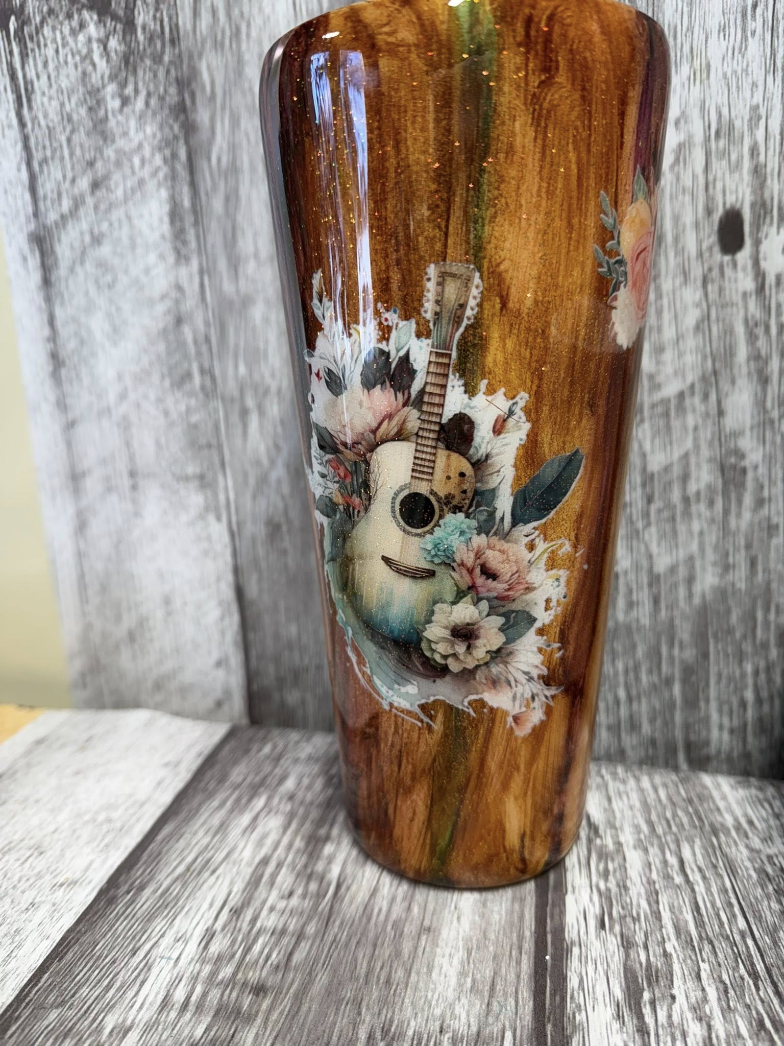 Western Boho Horse Resin Tumbler | 32 oz | One of a Kind
